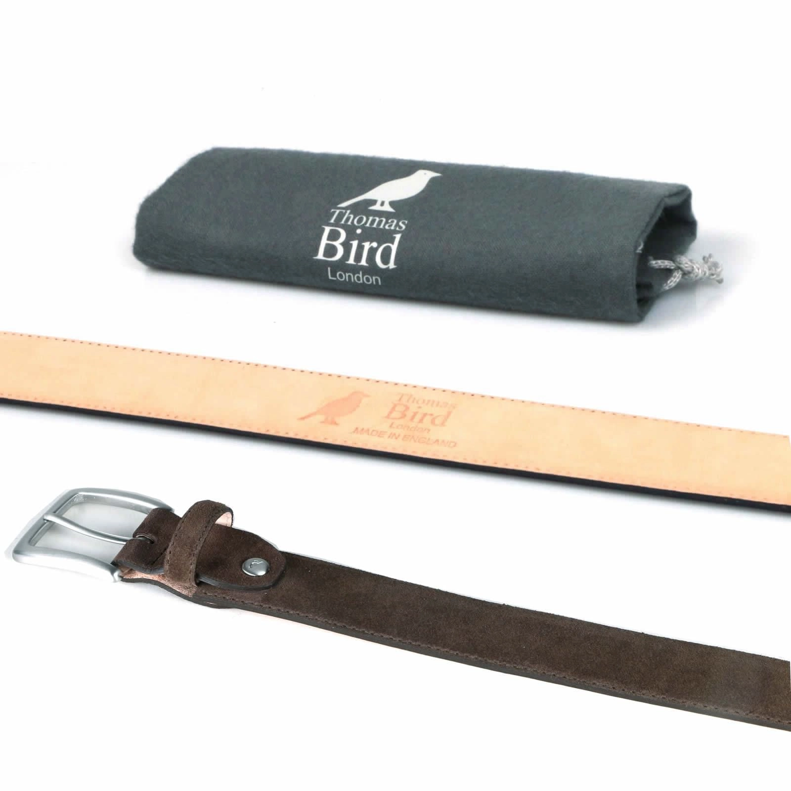 Suede Belt Brown