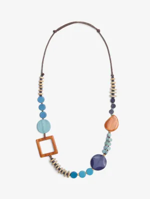 Textured Blues Necklace