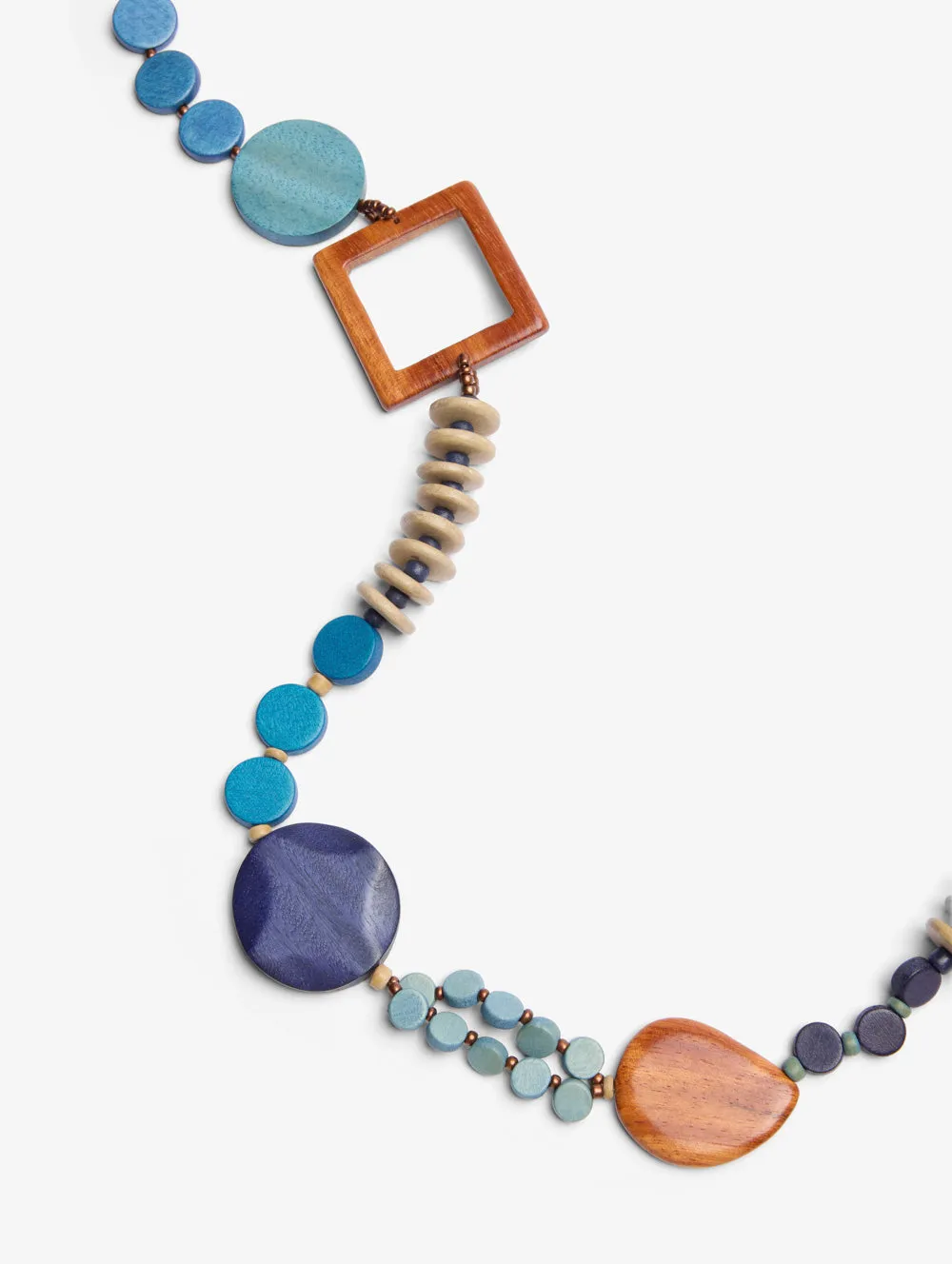 Textured Blues Necklace