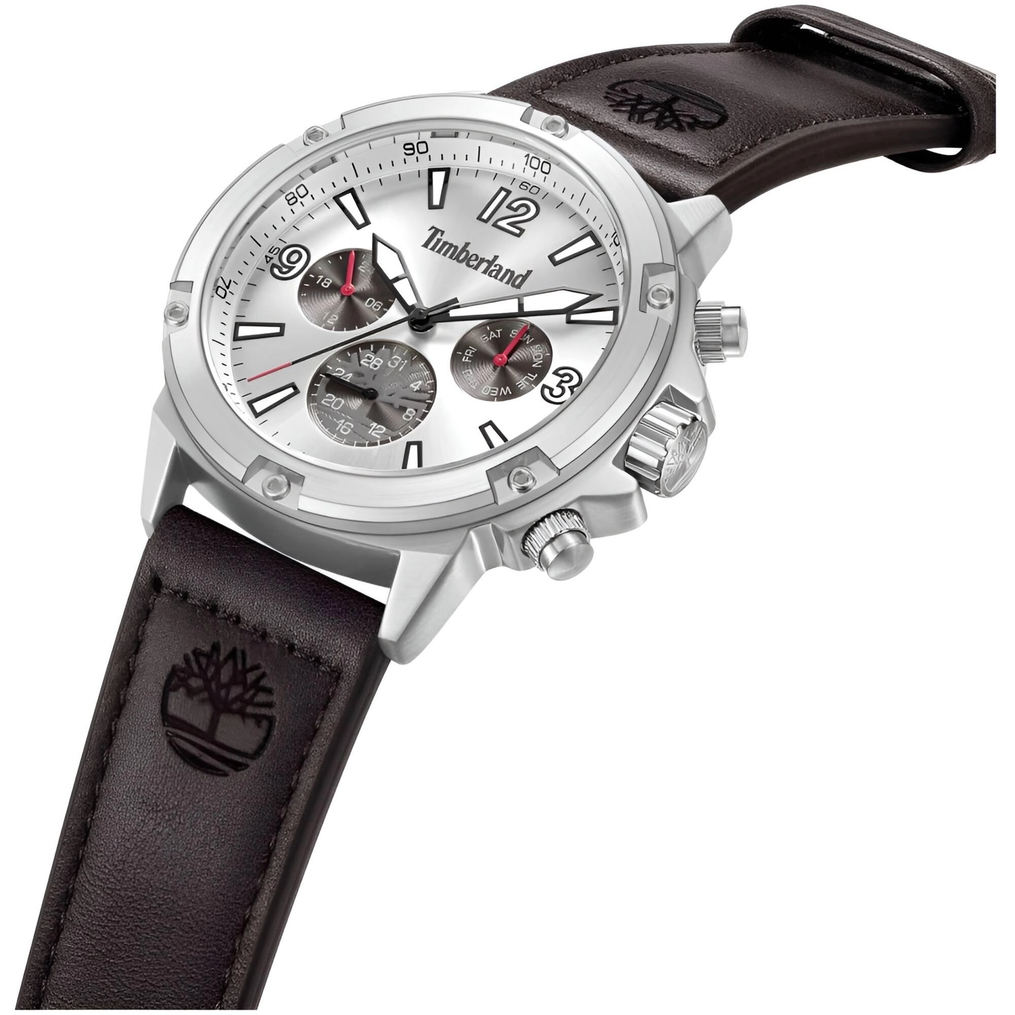 Timberland Men's Watch - Dress Sport Grey and Silver Dial Day-Date | TDWGF9002703