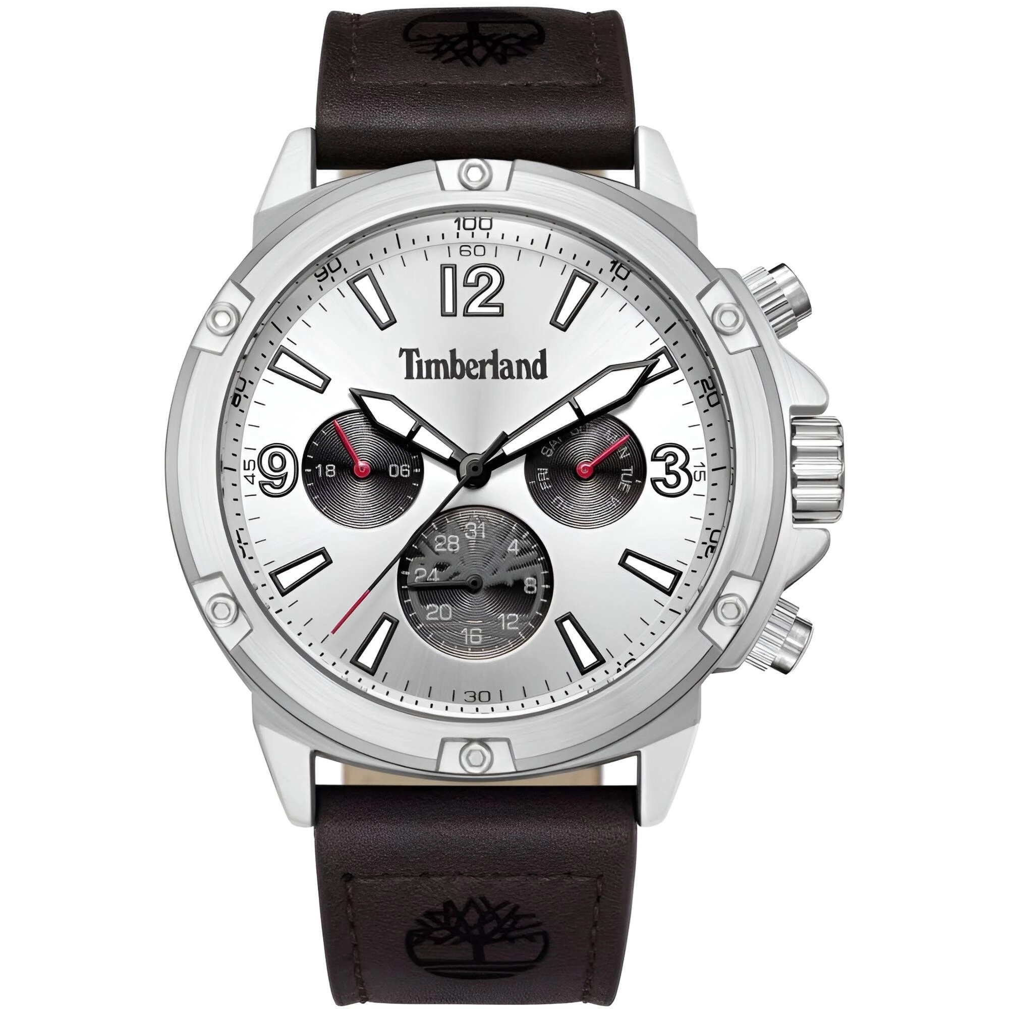 Timberland Men's Watch - Dress Sport Grey and Silver Dial Day-Date | TDWGF9002703
