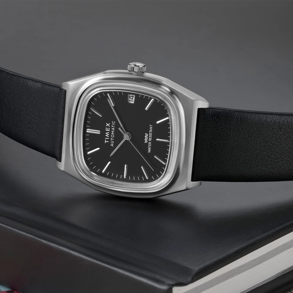 Timex 1983 E Line Reissue Automatic 34mm Leather Band