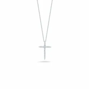 Tiny Treasures Sliver Diamond Cross Pendant
