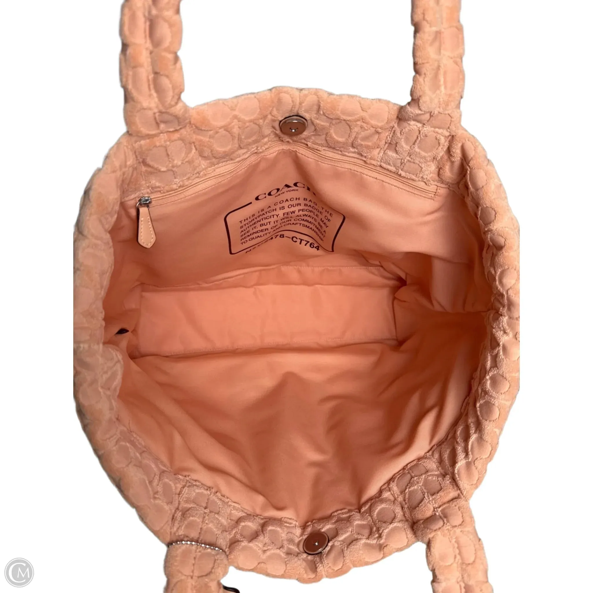 Tote Designer By Coach, Size: Large