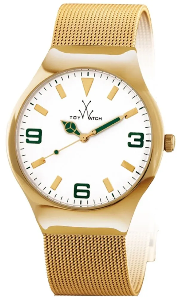 ToyWatch Mesh Gold Tone Stainless Steel Mens Watch MH10GD