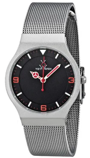 ToyWatch Womens Watch Black Dial Mesh Stainless Steel  Band MH07SL