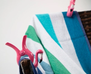 Tracker Beach Towel Clips Flamingo