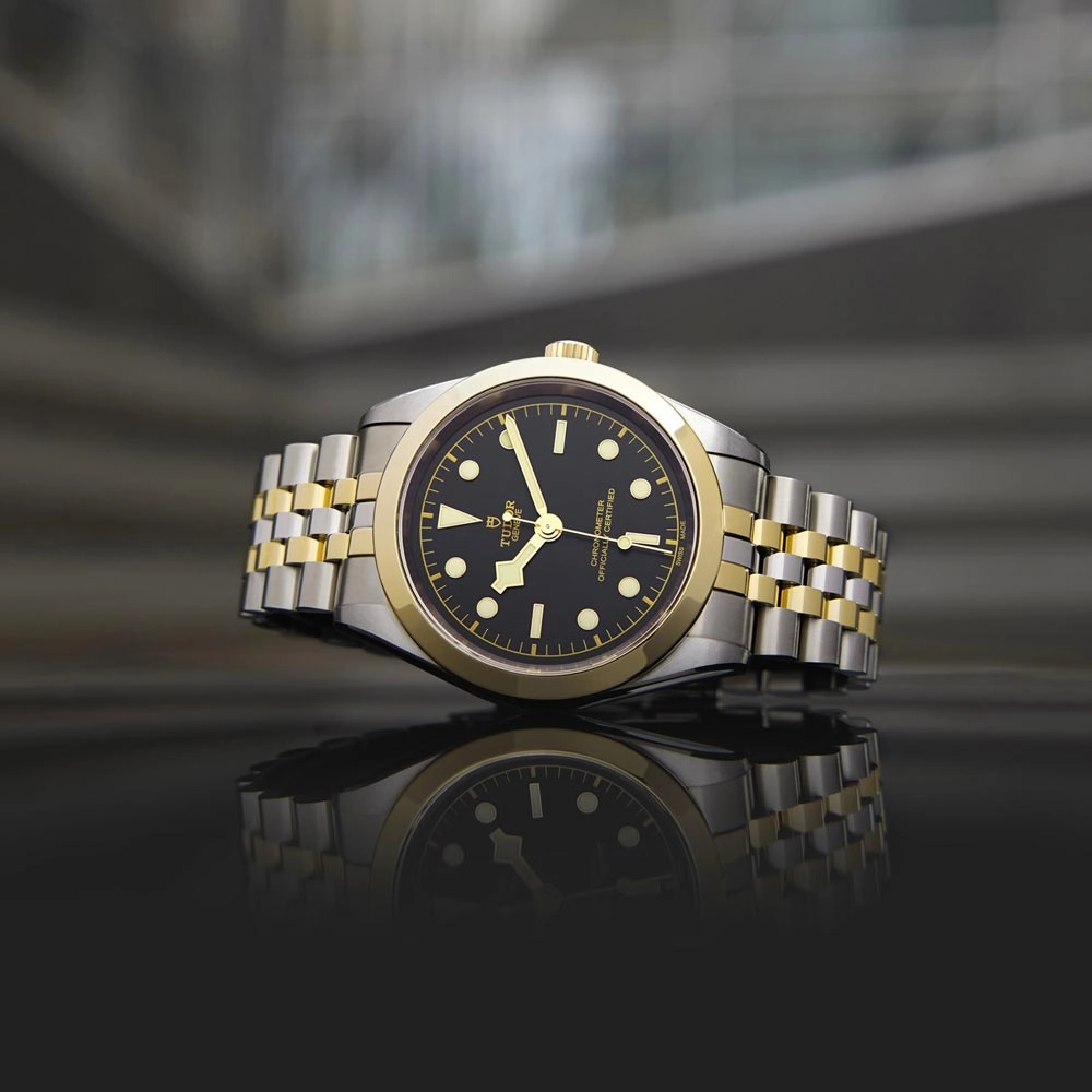 TUDOR Black Bay One 39 S&G Black Dial Steel & Gold Watch M79663-0001