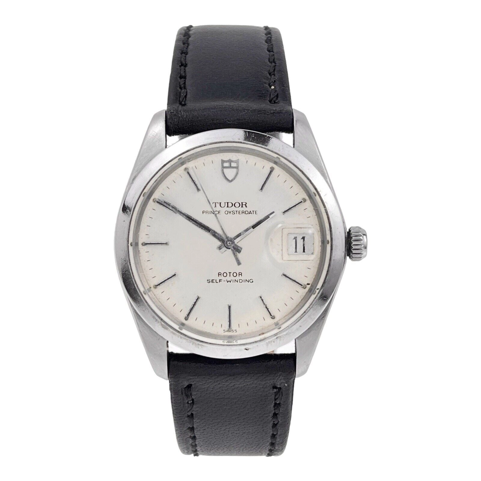 Tudor Prince Oysterdate 90520 34MM Stainless Steel Silver Dial Auto Date Watch