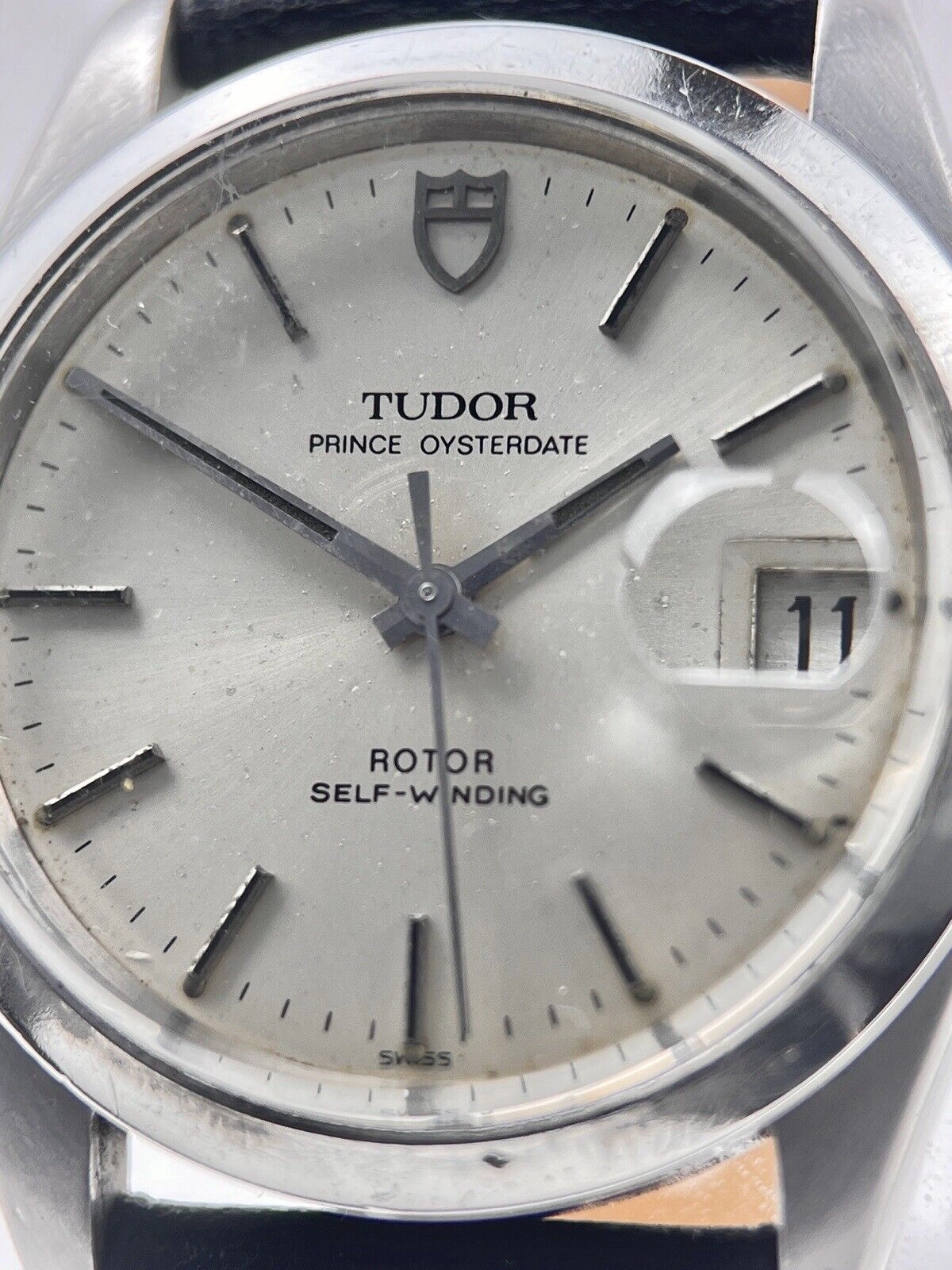 Tudor Prince Oysterdate 90520 34MM Stainless Steel Silver Dial Auto Date Watch