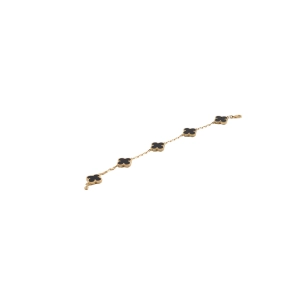 Van Cleef & Arpels Vintage 5 Motifs Alhambra Bracelet Onyx