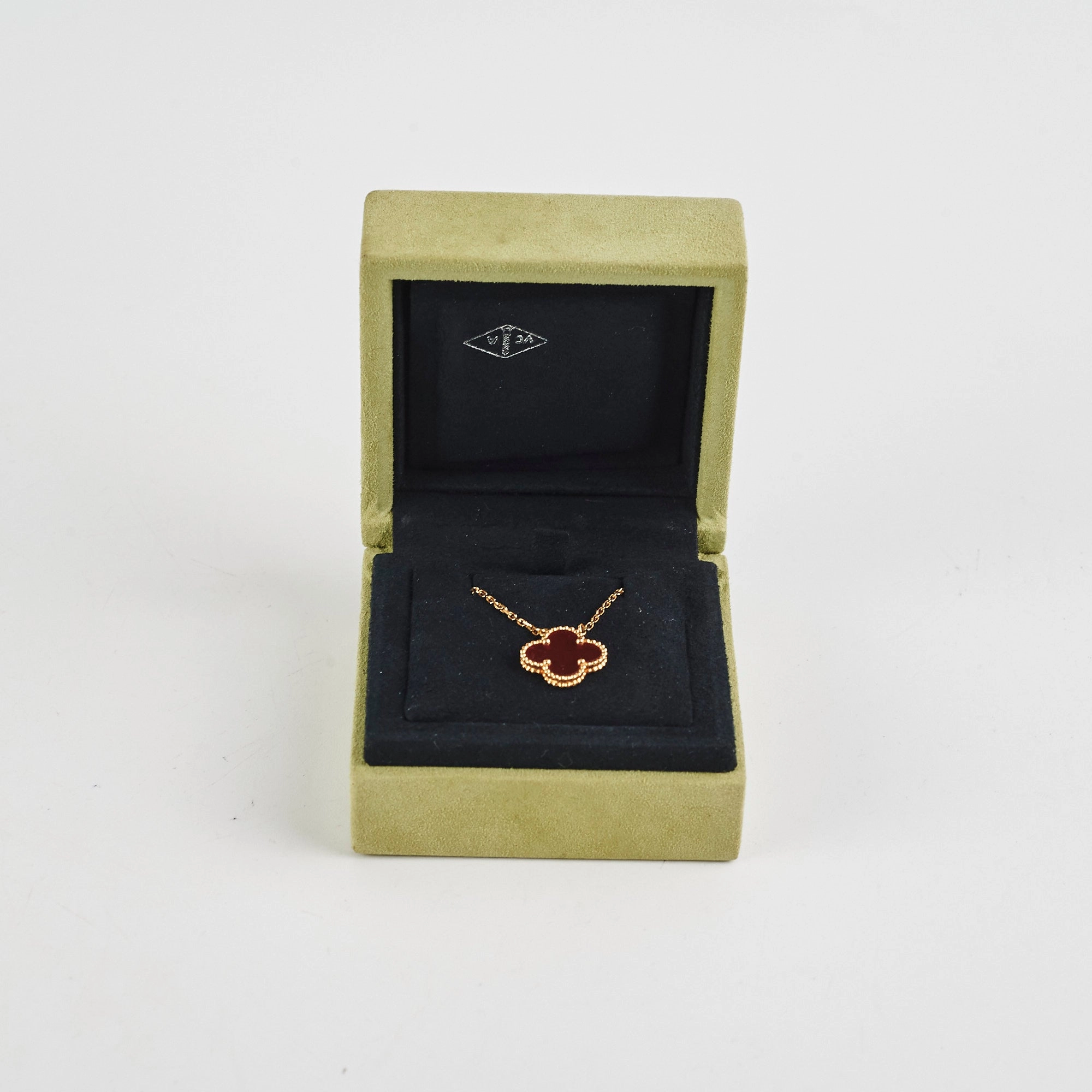 Van Cleef & Arpels Vintage Alhambra Carnelian Necklace 2020