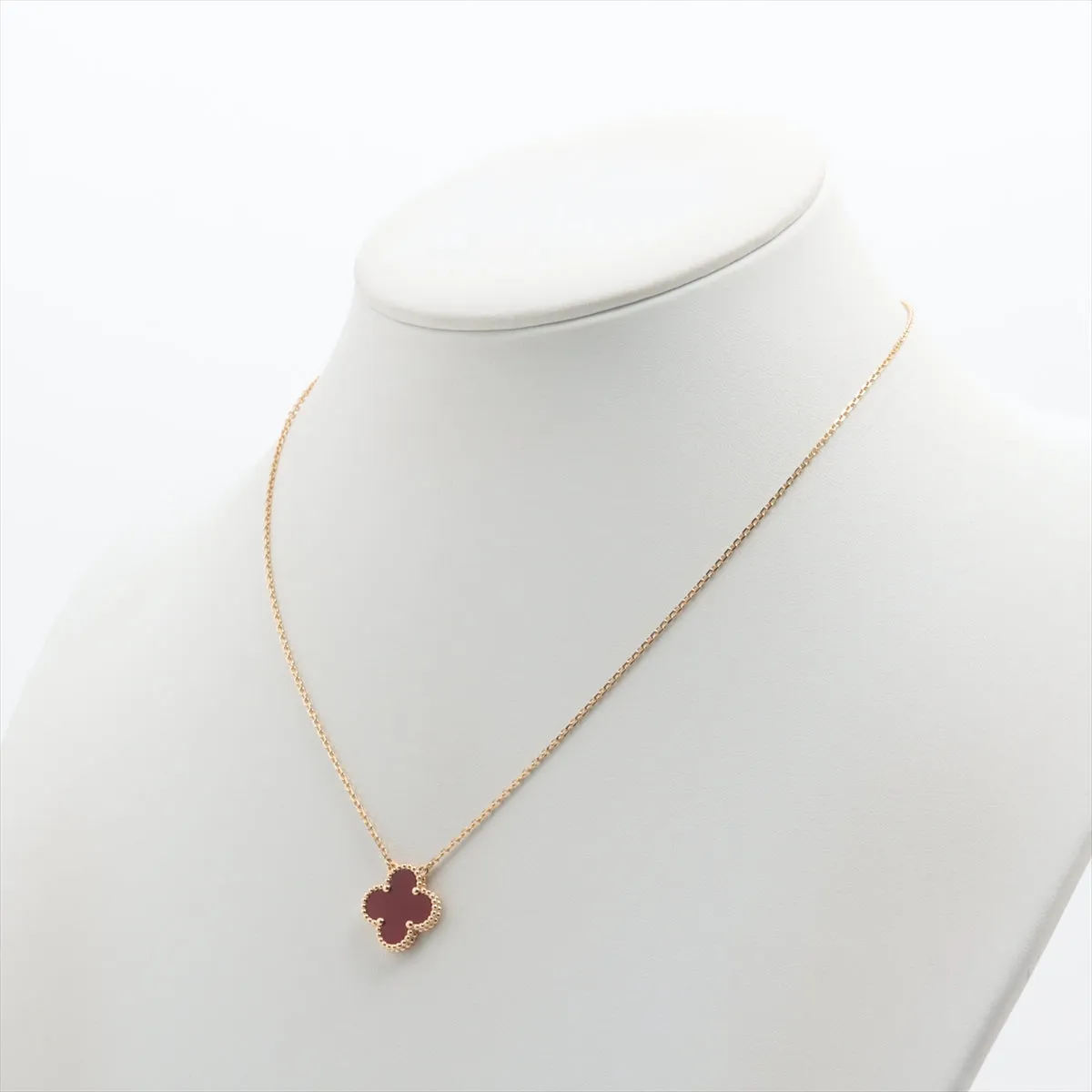 Van Cleef & Arpels Vintage Alhambra Carnelian Necklace 2023