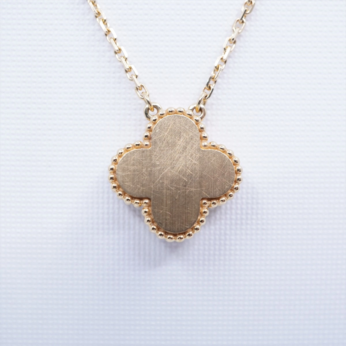 Van Cleef & Arpels Vintage Alhambra Gold Mother of Pearl Holiday Pendant 2018
