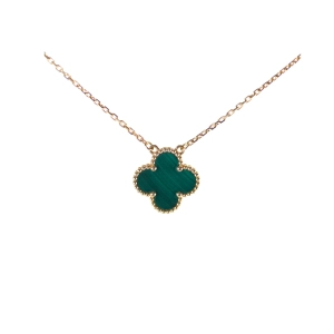 Van Cleef & Arpels Vintage Alhambra Malachite Necklace 2024