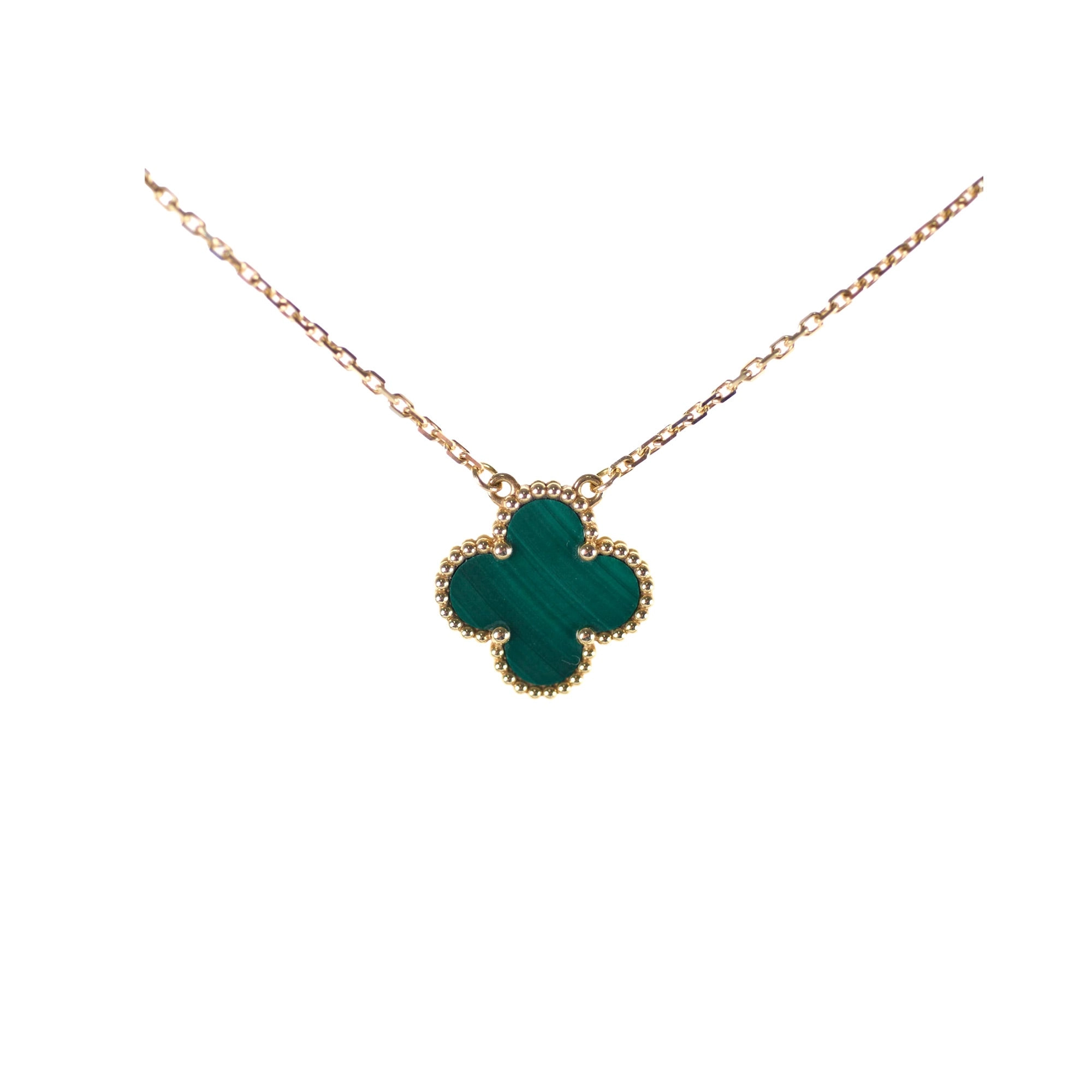 Van Cleef & Arpels Vintage Alhambra Malachite Necklace 2024