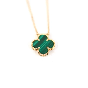 Van Cleef & Arpels Vintage Malachite Alhambra Necklace