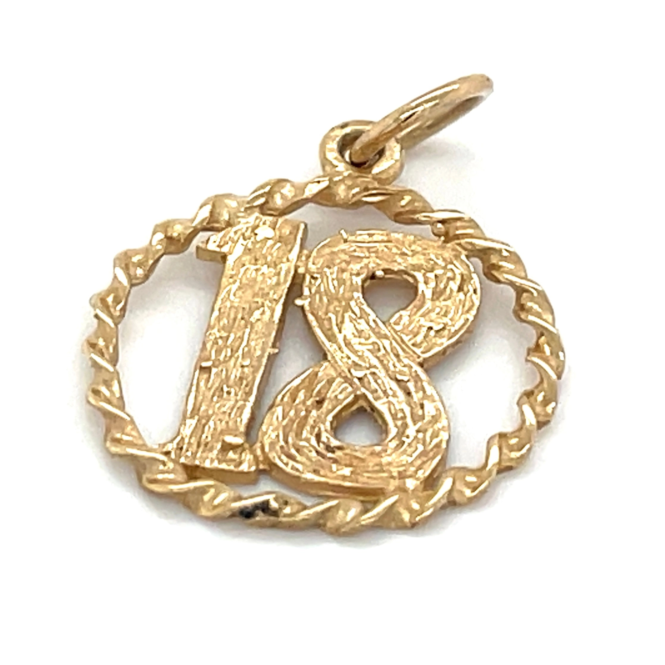 Vintage 9ct Yellow Gold Eighteen Charm