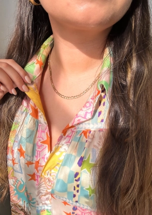 Vintage 9ct Yellow Gold Figaro Chain