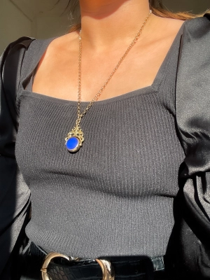 Vintage 9ct Yellow Gold Fob Pendant