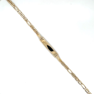 Vintage 9ct Yellow Gold ID Chain Bracelet