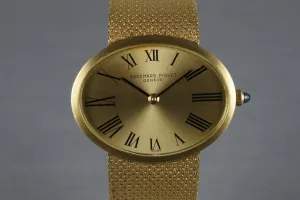 Vintage Audemars Piguet 18K with Mesh Bracelet and Box and Papers