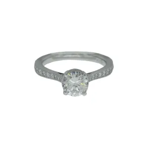 Vintage Floral Diamond Semi Mount Ring