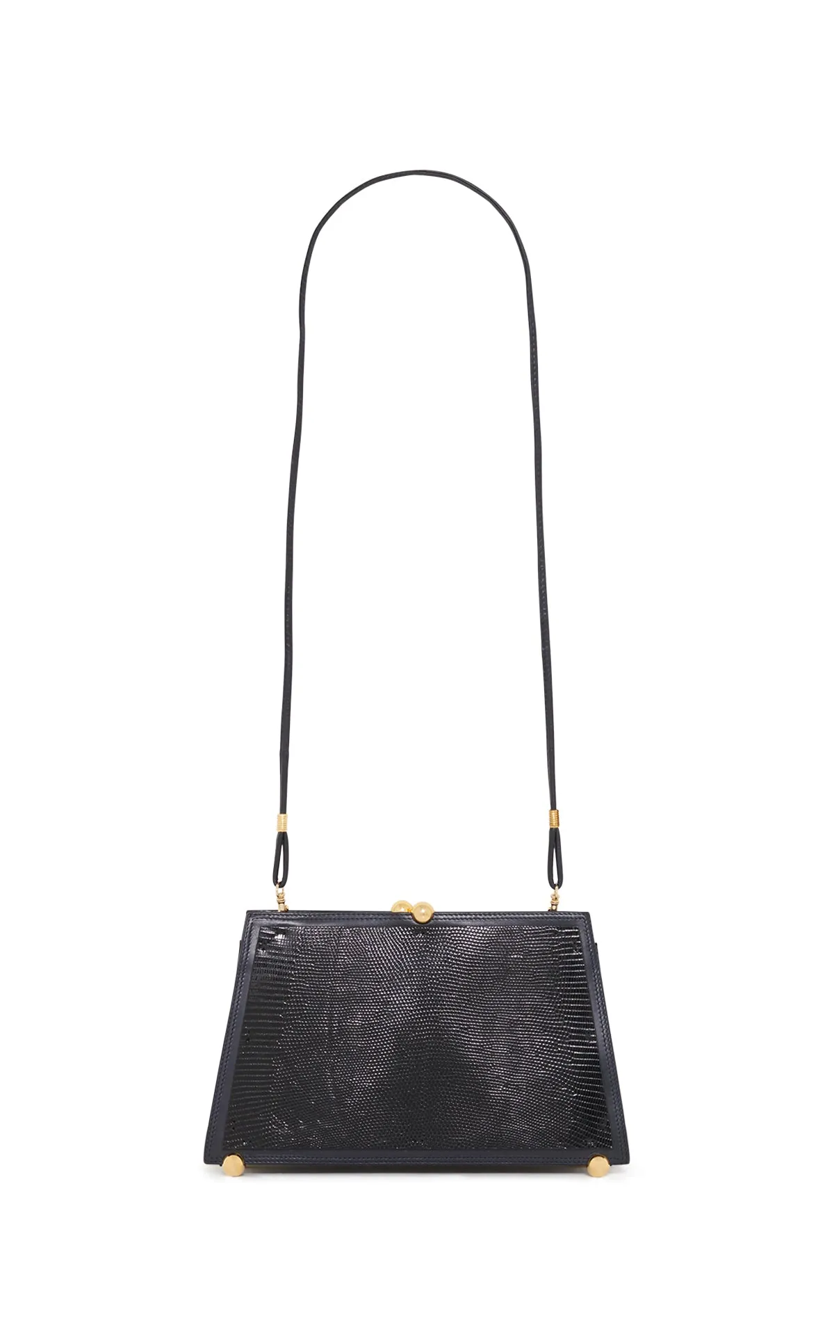 Vintage No.5 Bag in Black Snakeskin & Lizzard Leather