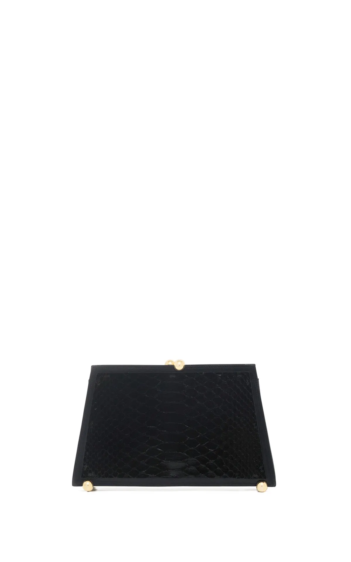 Vintage No.5 Bag in Black Snakeskin & Lizzard Leather