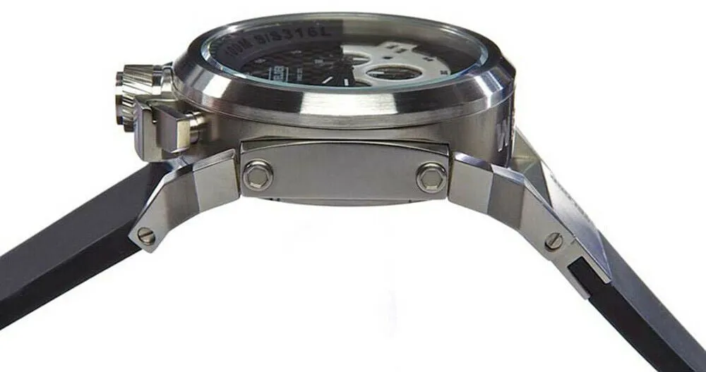 Welder by U-boat K36 Chronograph Stainless Steel Mens Watch Rubber Strap K36-2403