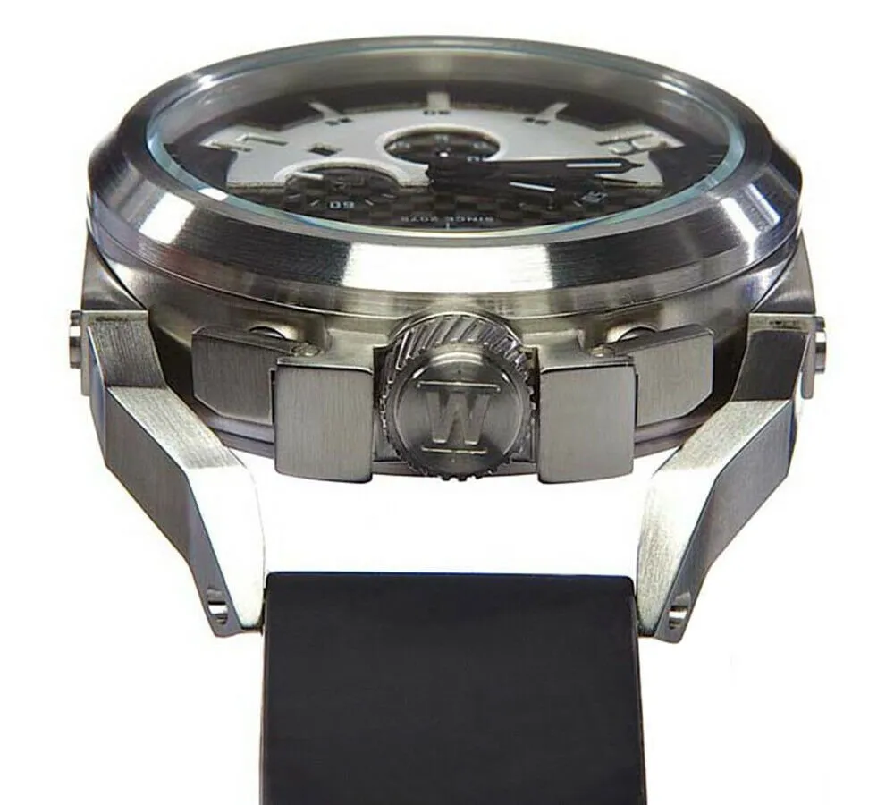 Welder by U-boat K36 Chronograph Stainless Steel Mens Watch Rubber Strap K36-2403