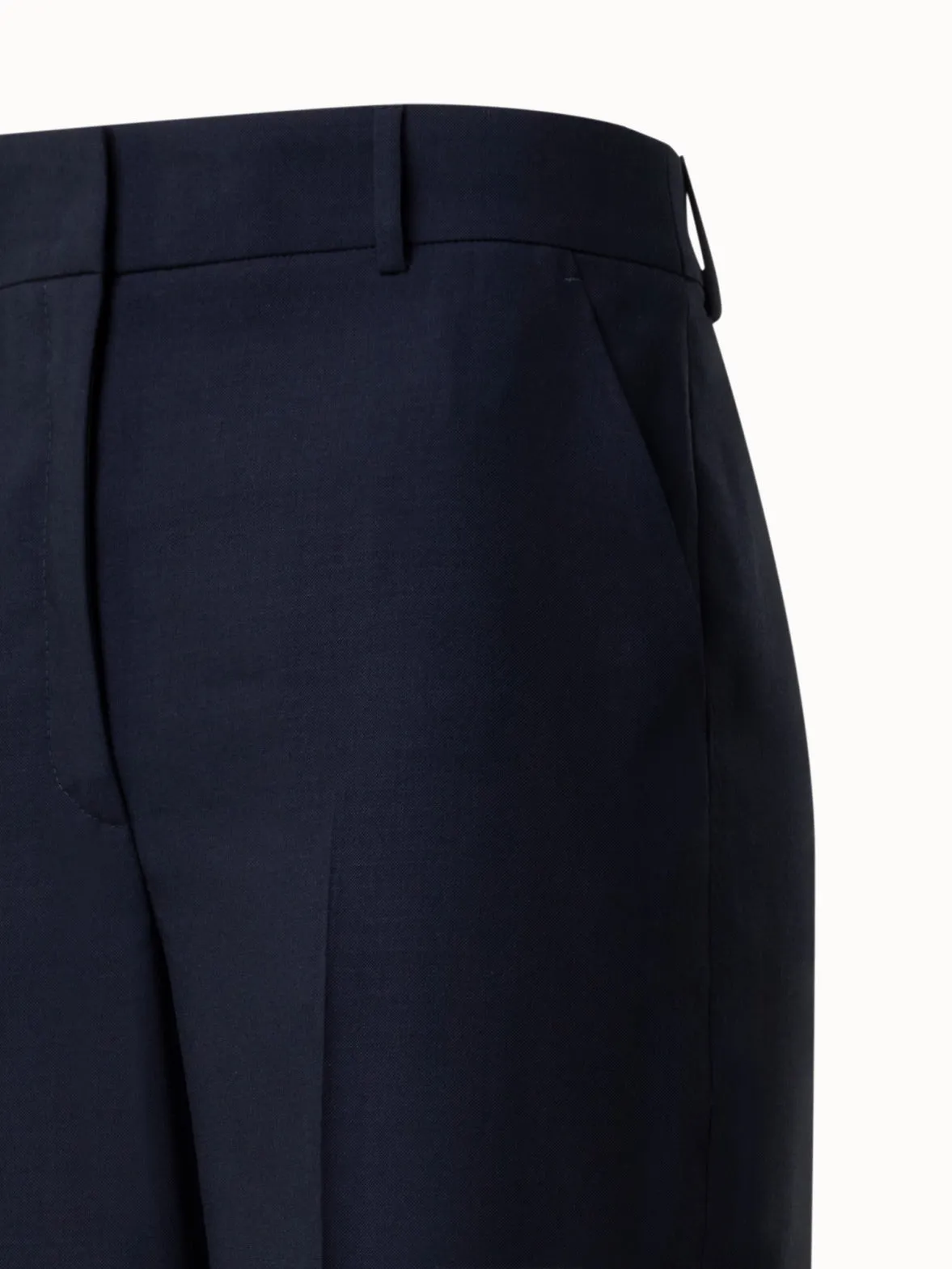 Wide Straight Cool Wool Pants