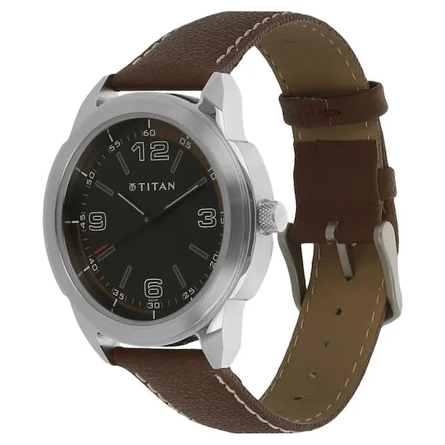 Youth Black Dial Leather